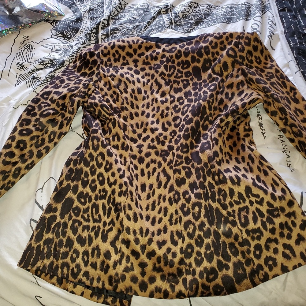 Leopard Womens Blazer